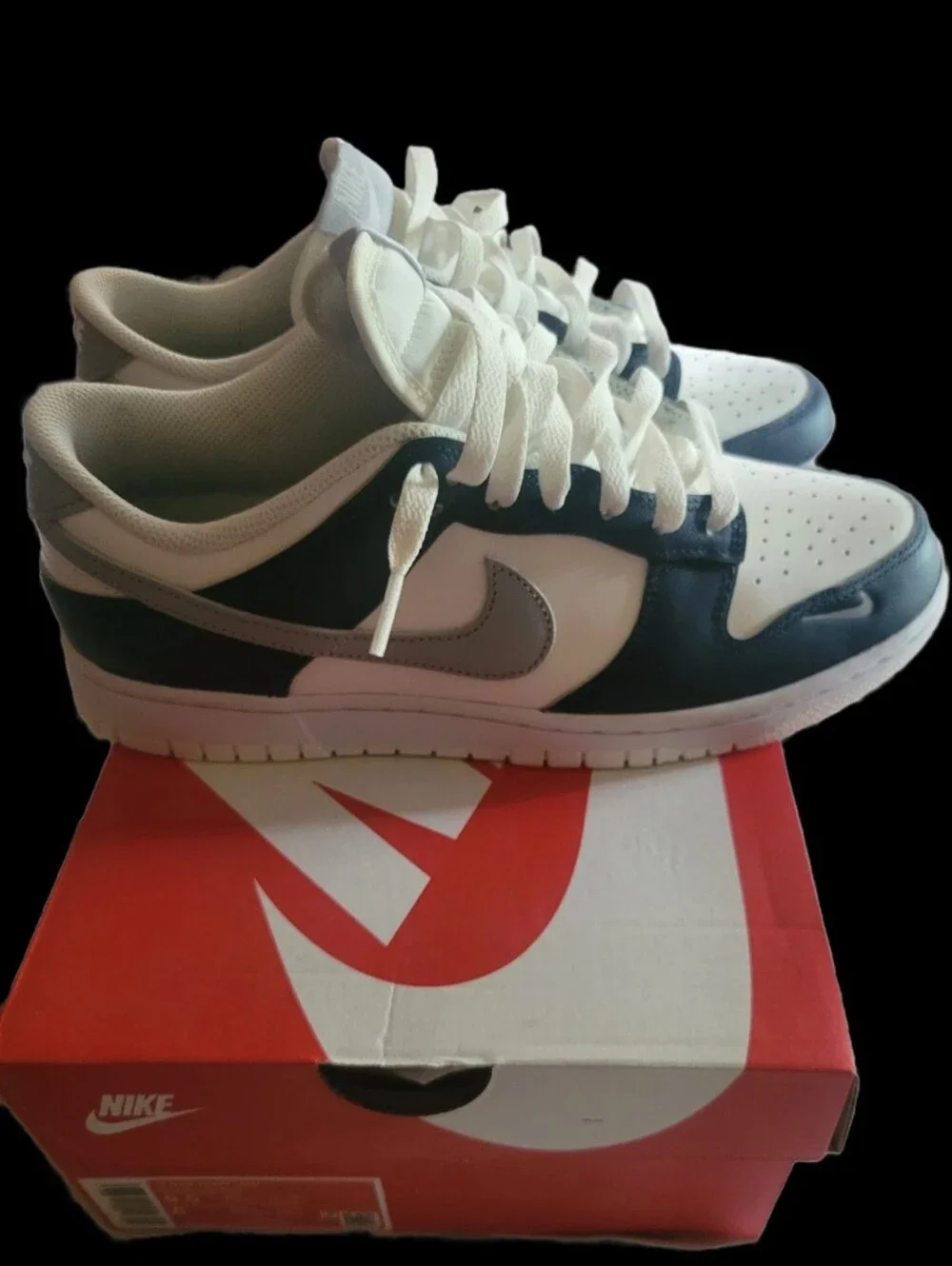 Brand New! Never Worn! Womens Nike Dunk Size 9.5 Sail/Wolf Grey White - Picture 2 of 7